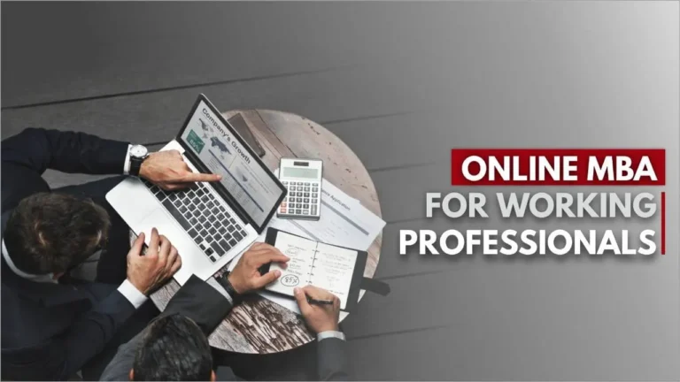 Online MBA for Working Professionals